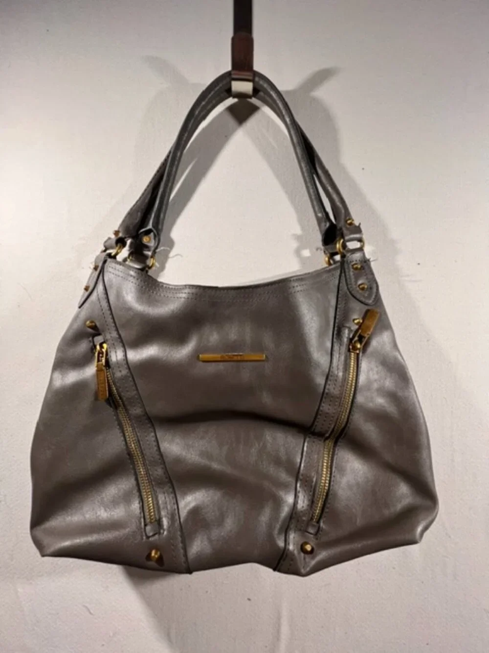 Rosetti Tabby 4-Poster Shoulder Bag - Castle Grey Vegan Leather